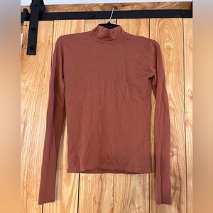 Zara Terracotta Turtleneck Top